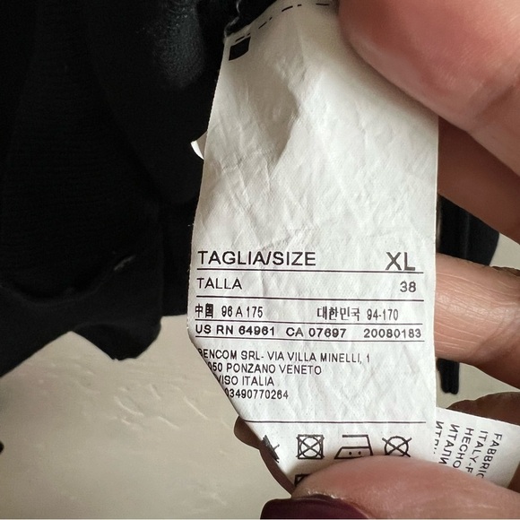 United Colors Of‎ Benetton Black Vneck Cardigan - Picture 6 of 7